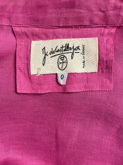JEAN-CHARLES DE CASTELBALJAC, fuchsia linen...