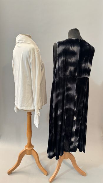 ARMAND VENTILO, black and gray viscose and...