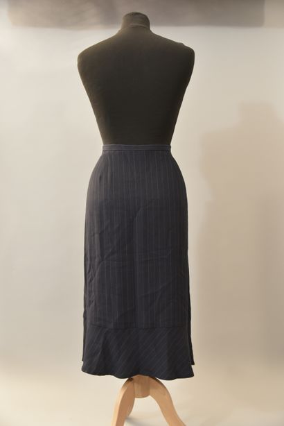 GERARD DAREL, navy blue acetate and viscose...