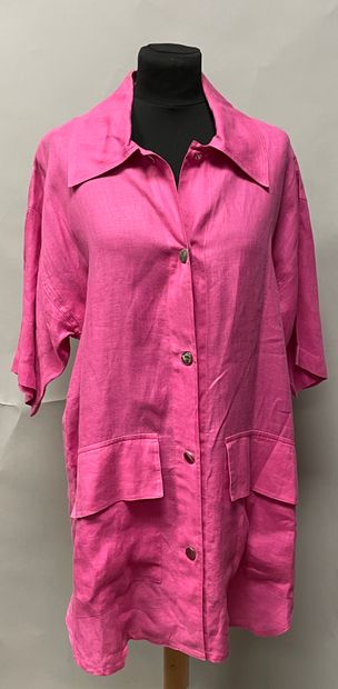 JEAN-CHARLES DE CASTELBALJAC, fuchsia linen...