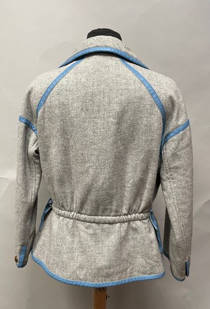 COURREGES PARIS, jacket in grey wool with...