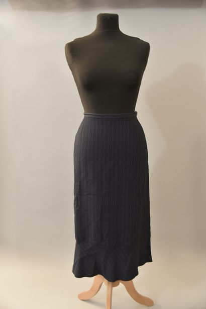 GERARD DAREL, navy blue acetate and viscose...