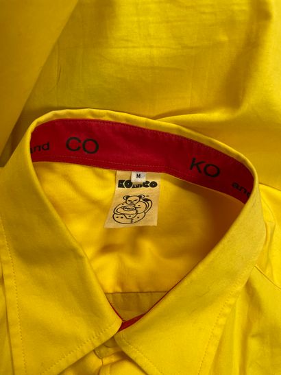 KO AND CO, yellow poplin shirt. Size M