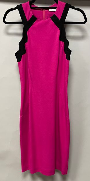 DIANE VON FUSTENBERG, fuchsia and black jersey...