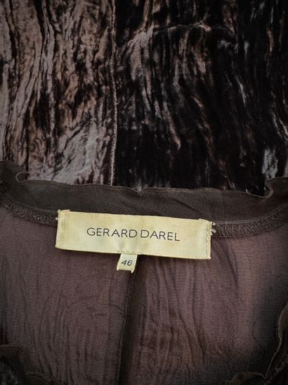 GERARD DAREL, navy blue acetate and viscose...
