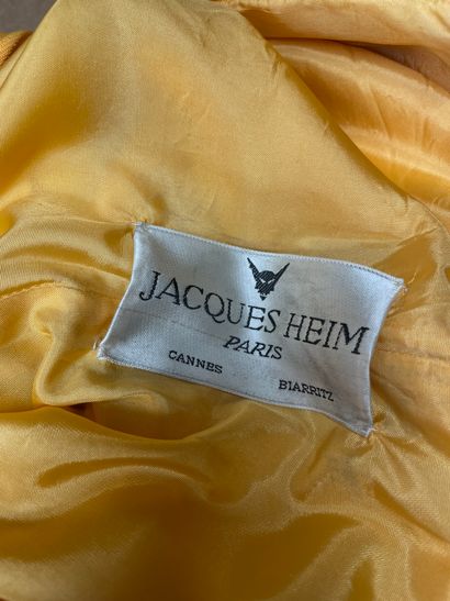 JACQUES HEIM HAUTE COUTURE circa 1965, yellow...