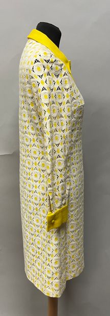 L'EMPEREUR 1970, White and yellow guipure...