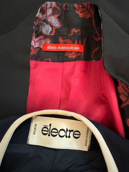 ALAIN MANOUKIAN, jacket in black polyester...