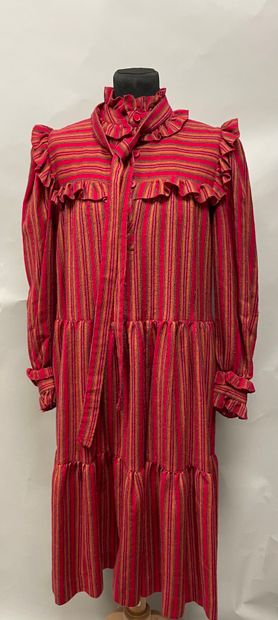 SAINT LAURENT RIVE GAUCHE circa 1977, wool...