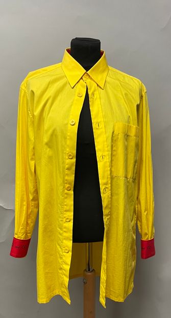 KO AND CO, yellow poplin shirt. Size M