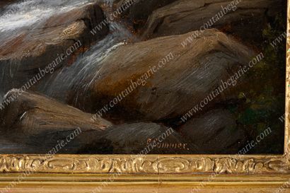 SOMMER Ferdinand (1822-1901), attribué à.
Paysage...
