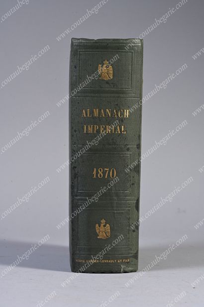 ENSEMBLE DE TROIS ALMANACHS AUX ARMES IMPÉRIALES.
Almanach...