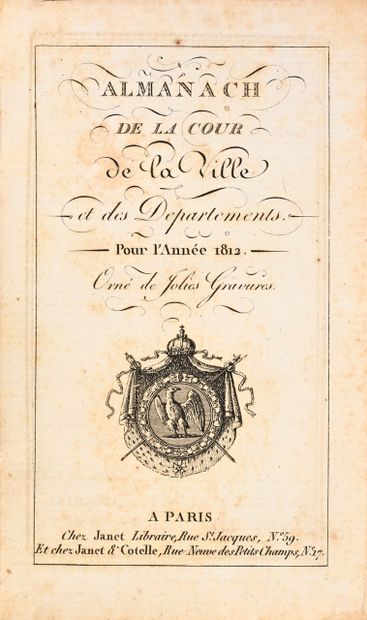 ENSEMBLE DE DEUX ALMANACHS.
Almanach de la...