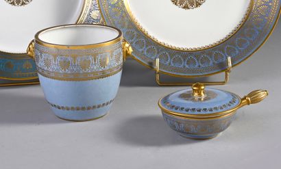 SERVICE FOND BLEU AGATE DU ROI LOUISPHILIPPE...