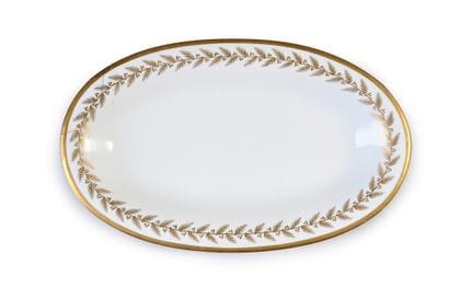 PLAT DE SAUCIÈRE LAMPE.
Manufacture Royale,...