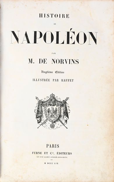OUVRAGE OFFERT PAR L'EMPEREUR NAPOLÈON III...