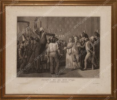 RÉVOLUTION FRANÇAISE.
Paire de grandes gravures...