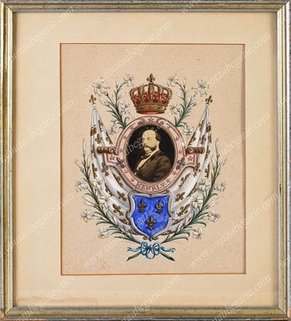 HENRI V, Comte de Chambord (1820-1883).
Portrait...