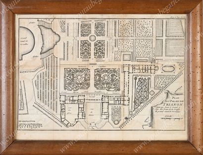 CHÂTEAU DE VERSAILLES.
Ensemble de 4 gravures...