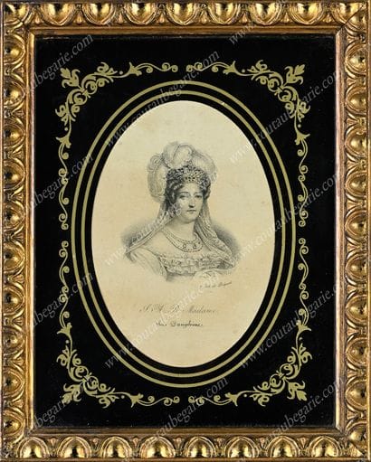 FAMILLE ROYALE DE FRANCE.
Ensemble de 5 lithographies...