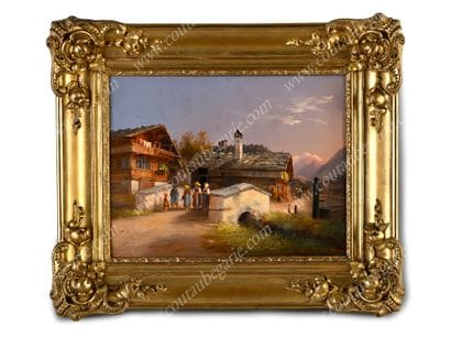 SOMMER Ferdinand (1822-1901), attribué à.
Personnages...