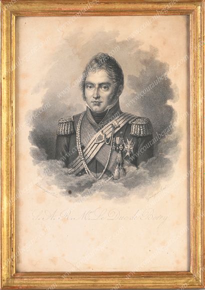 FAMILLE ROYALE DE FRANCE.
Ensemble de 5 lithographies...