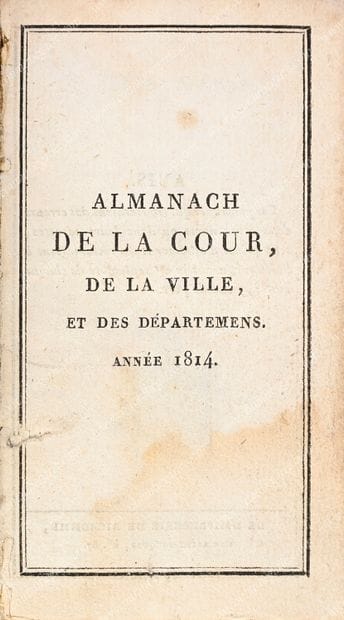 ENSEMBLE DE DEUX ALMANACHS.
Almanach de la...