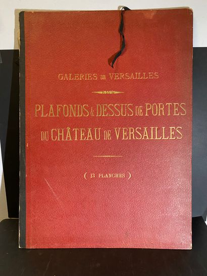 CHATEAU DE VERSAILLES. Ensemble de 11 ouvrages,...