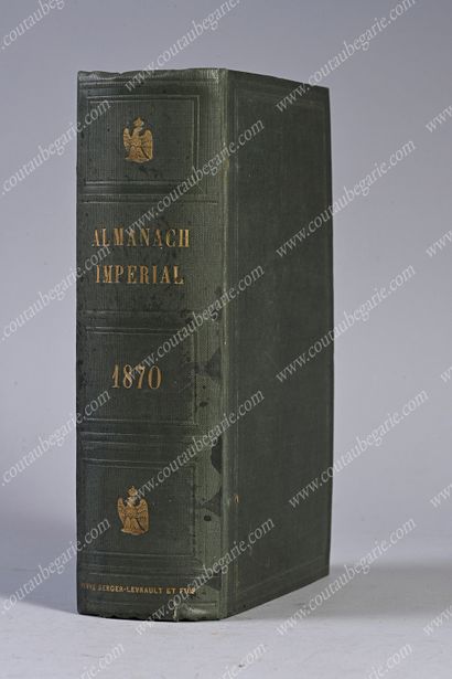 ENSEMBLE DE TROIS ALMANACHS AUX ARMES IMPÉRIALES.
Almanach...