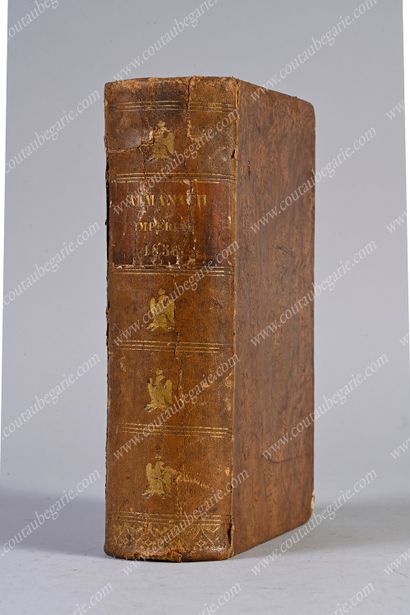 ENSEMBLE DE TROIS ALMANACHS AUX ARMES IMPÉRIALES.
Almanach...