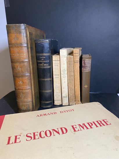 SECOND EMPIRE. Ensemble de 8 ouvrages, dont...