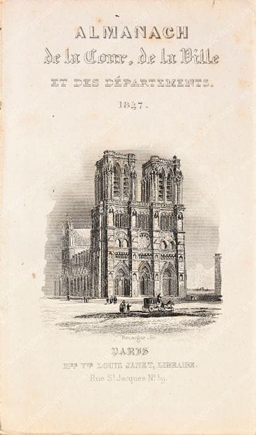 ENSEMBLE DE DEUX ALMANACHS.
Almanach de la...