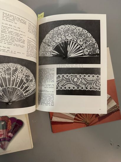 Four catalogs on fans, in French: Magdeleine...