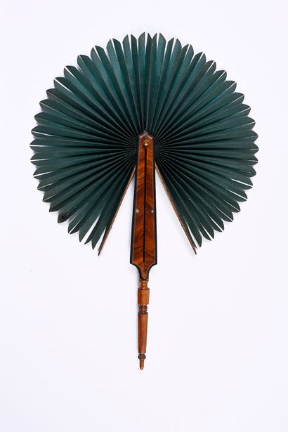 Patent screen, circa 1870 
Green silk screen....