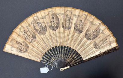 Two fans, Europe, circa 1780-1800

*The first,...