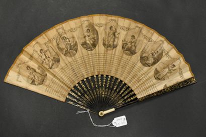 Two fans, Europe, circa 1780-1800

*The first,...