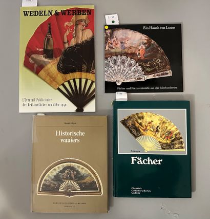 Four books on fans, in German and Dutch:...