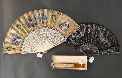 Three fans, Europe, 19th century

*The first,...