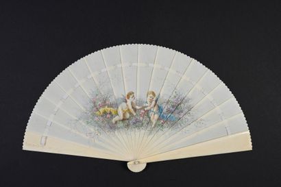 Les amours, France, circa 1890 
Broken-type...