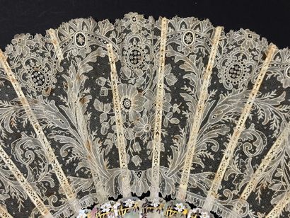 Roses and scrolls, Europe, circa 1890 
Folded...