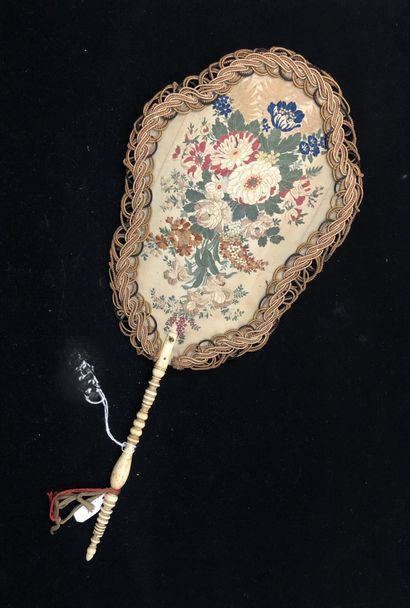 Bouquet, Europe, circa 1880 
Hand screen...