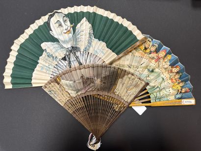 Three fans, Europe, 20th century
Decorated...