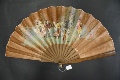 Three fans, France, circa 1870
The leaves...