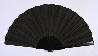 Broken Eggs, circa 1890 
Folded fan, printed...