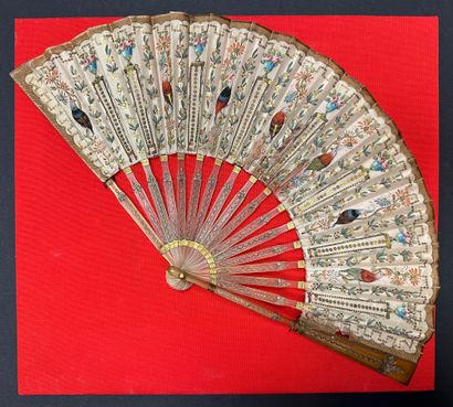 Exotic birds, France, circa 1900 
Folded...