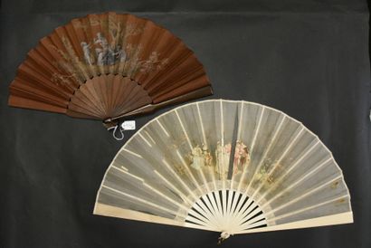 Two fans, France, circa 1880-1890

*One,...