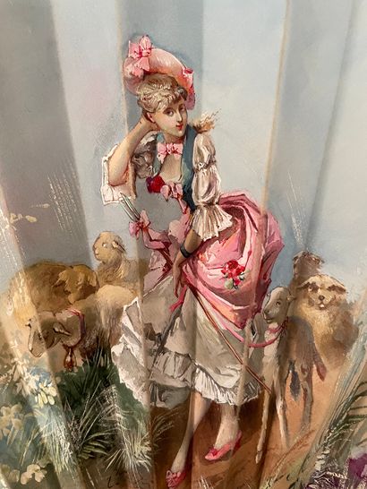 La jolie bergère, Europe, circa 1890 
Folded...