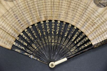 Two fans, Europe, circa 1780-1800

*The first,...