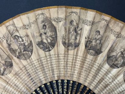Two fans, Europe, circa 1780-1800

*The first,...