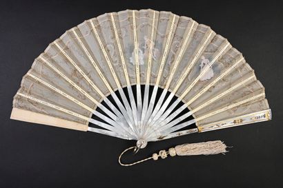 Serenade, circa 1890-1900 
Folded fan, the...